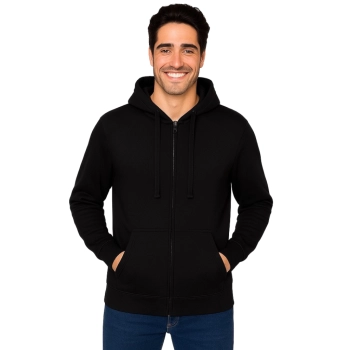 Bluza dresowa na zamek z kapturem męska czarna roz.S – odzież robocza Modern Company - widok dodatkowy